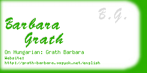 barbara grath business card